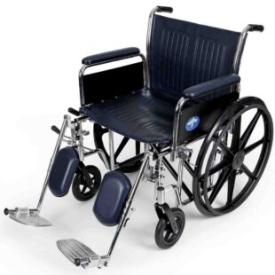 BARIATRIC Wheelchair Extra Wide Elevating Footrests MDS806850FLA