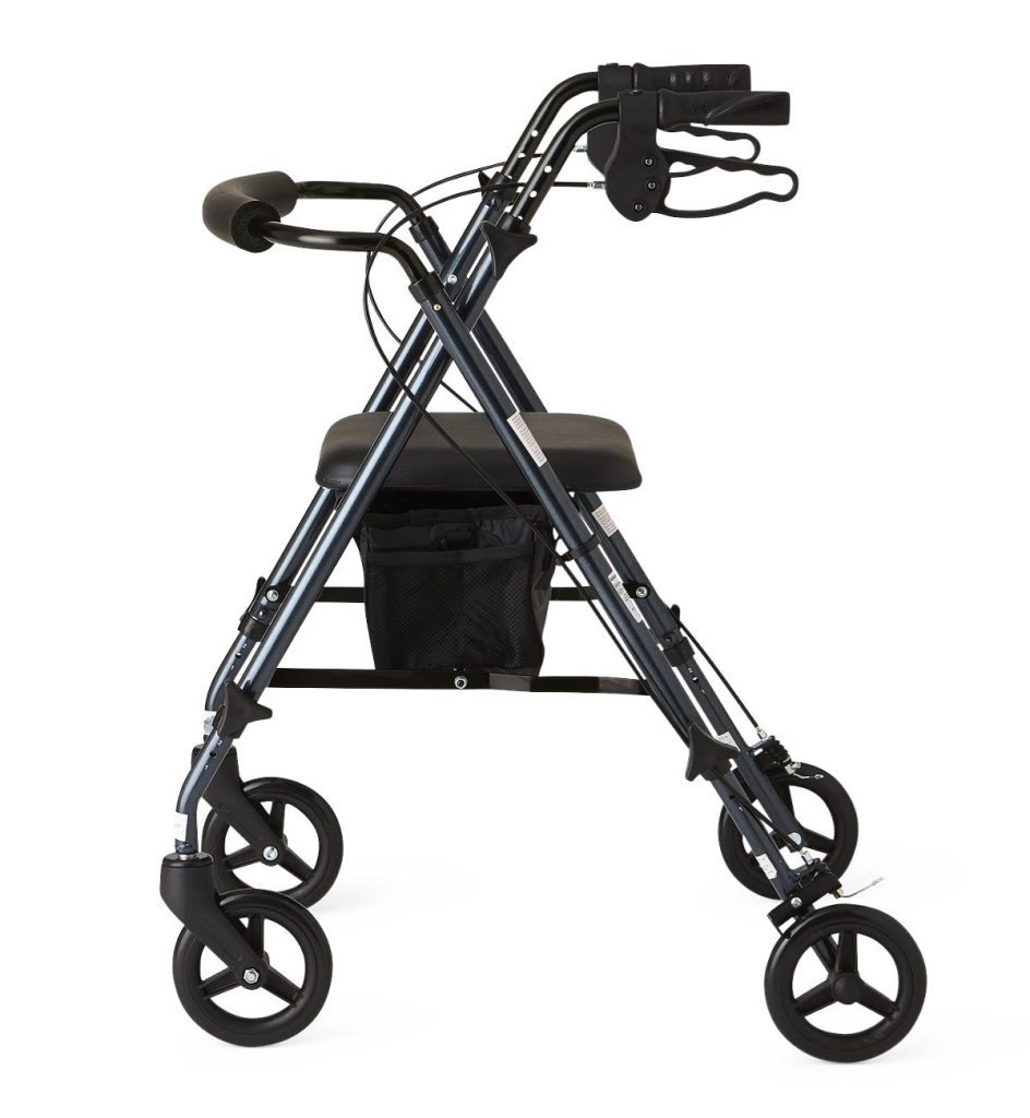 Rollator - Superlight Aluminum Folding Smoky Blue - Coastal Medical ...