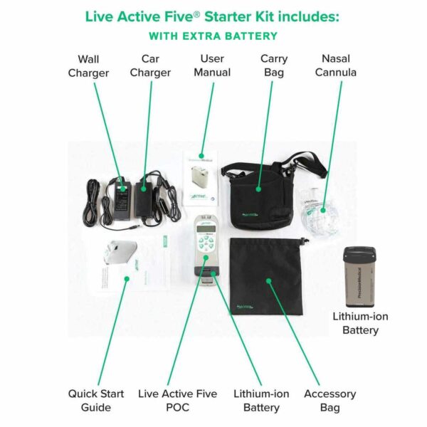 oxygen concentrator live active five portable