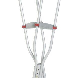 tall aluminum crutches with red dot hand grip G90-214-8