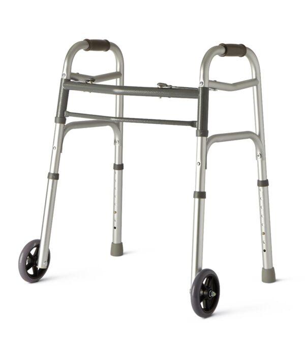 youth two button folding walkers with 5" wheels MDS86410JW54H