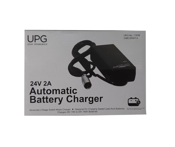 upg battery charger 24v 2 amp xlr ELE1909103