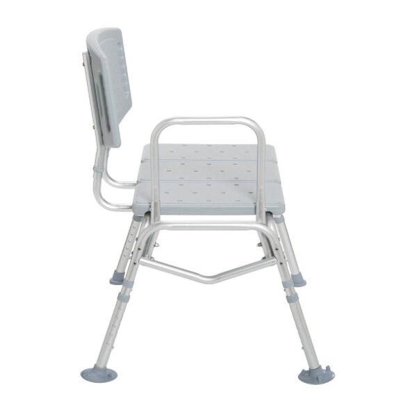 transfer shower bath bench with back – bariatric by drive 12025KD-1