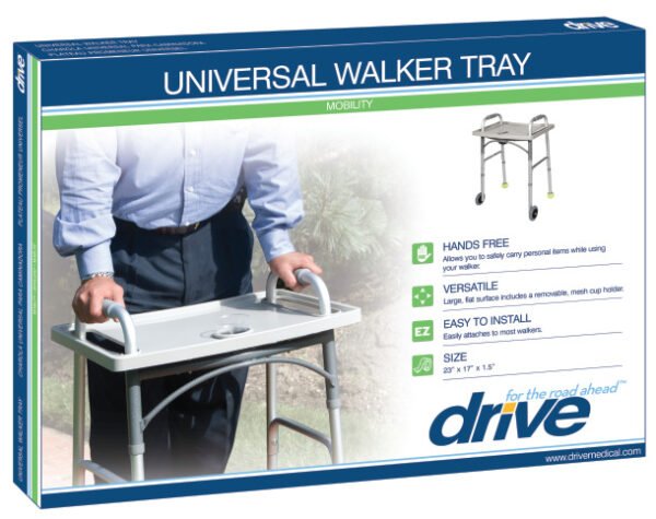 walker tray with cup holder